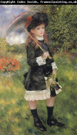 Pierre Renoir Girl with Parasol (Aline Nunes)